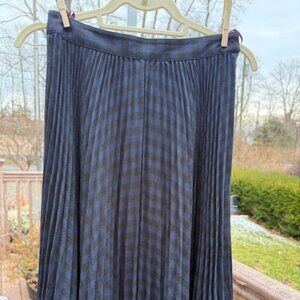 Comtoir Des Cotonniers Checker Pleated Midi Skirt in US size XXS  USED